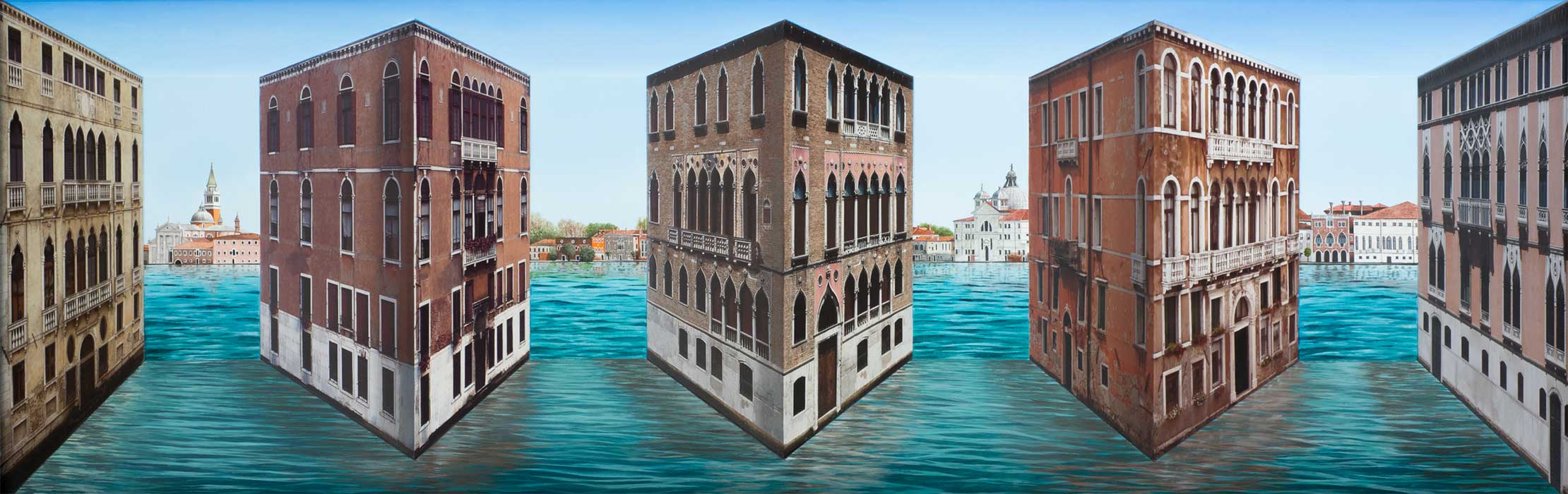 Floating Palazzi <p>2015 | Edition 5 | 51 x 156 x 21 cm / 20 x 61½ x 8¼ in</p>
