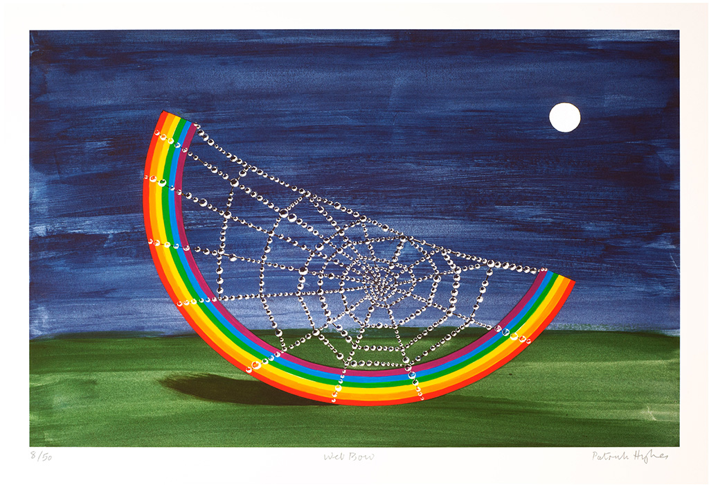 Web Bow <p>2018 | Archival pigment print on Somerset Satin, with screen printed moon | Edition 50  |  46.9 x 58.5 cm / 18 ½  x 23 in</p>

