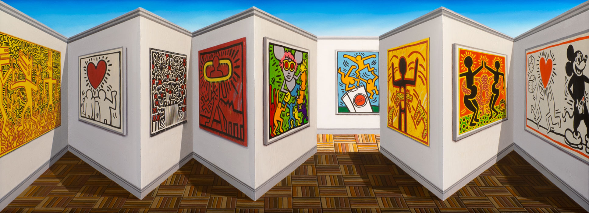 Sharing Haring <p>2014 | 50 X 104 X 13 cm / 20 x 41 x 5 in</p>
